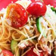 簡単ランチ☆夏野菜とツナ缶で塩麹パスタ
