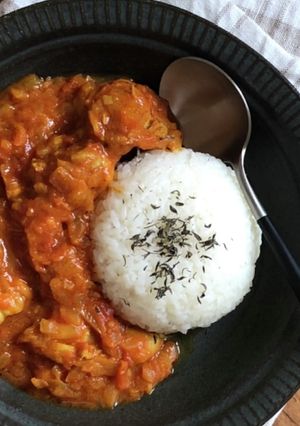 【アーモンドミルク】ヘルシーチキンカレー-レシピのメイン写真