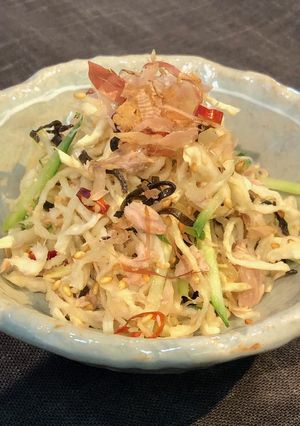 切干大根とツナ缶と塩昆布のピリ辛サラダ-レシピのメイン写真