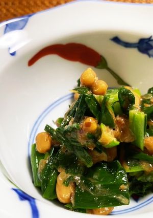 ほうれん草の梅納豆和え-レシピのメイン写真