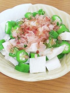 オクラと長芋のおかかポン酢和え-レシピのメイン写真
