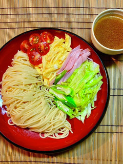 No2889パスタ麺で冷やし中華風-レシピのメイン写真