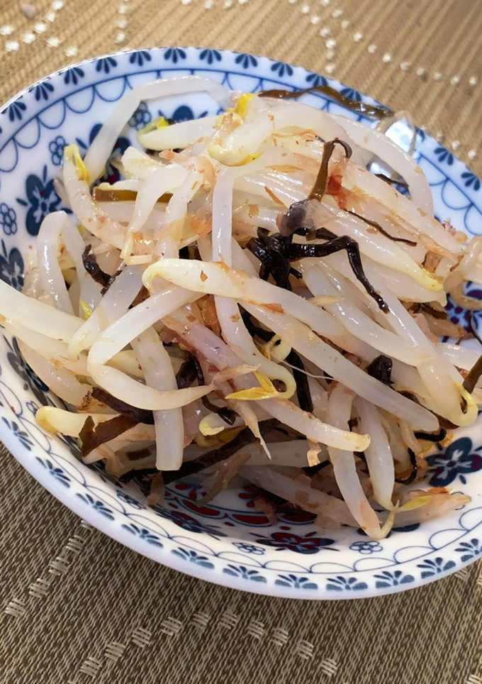 簡単！もやしと塩昆布のおかかあえ-レシピのメイン写真