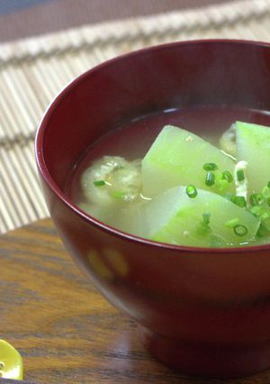 今日の味噌汁★冬瓜のお味噌汁【動画】-レシピのメイン写真