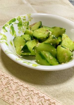 塩麹で　中華風きゅうり-レシピのメイン写真