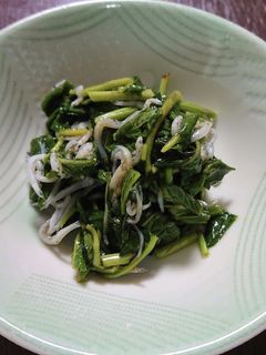 モロヘイヤとしらすの超簡単酢の物-レシピのメイン写真