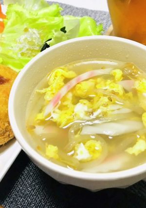 もやしとなるとの中華スープ-レシピのメイン写真