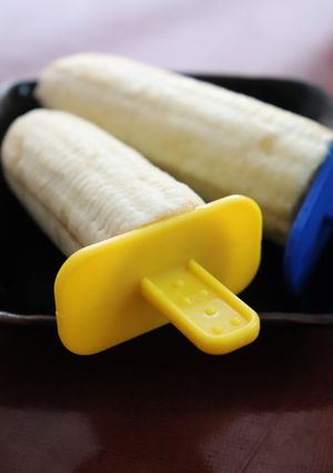手軽♪100円ショップ商品でバナナアイス-レシピのメイン写真