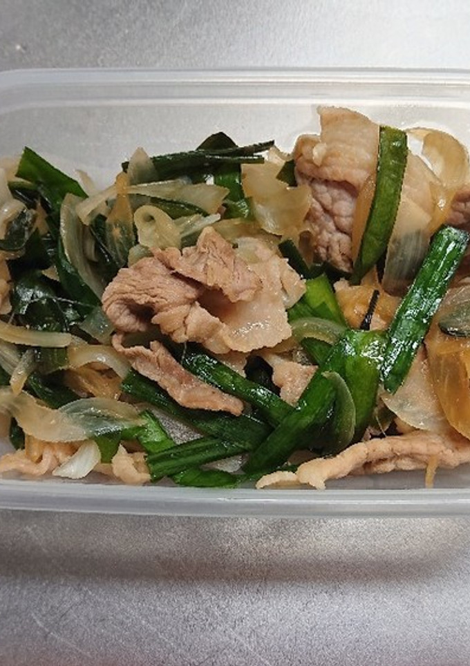 豚小間ニラのしょうが焼き風-レシピのメイン写真