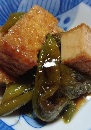 万願寺とうがらしと厚揚げの炊いたん-レシピのメイン写真