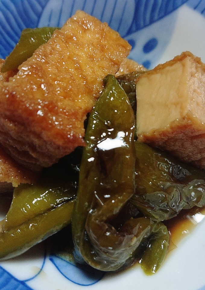 万願寺とうがらしと厚揚げの炊いたん-レシピのメイン写真