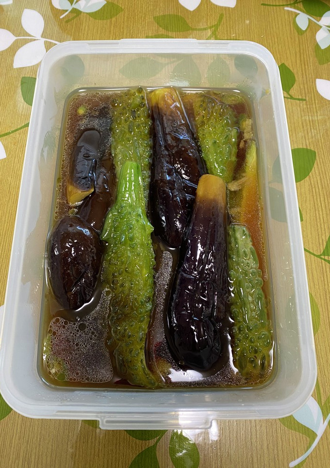 ゴーヤと茄子の煮浸し♡ゴーヤは斬新！！！-レシピのメイン写真