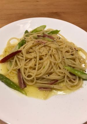 ベーコンとアスパラガスのペペロンチーノ-レシピのメイン写真