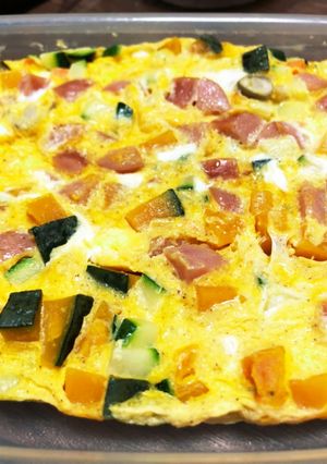 レンジで余り物野菜のオムレツ-レシピのメイン写真