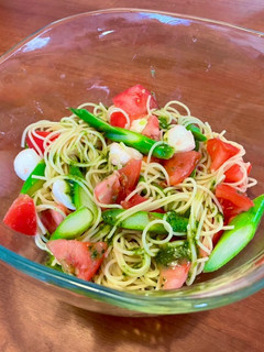 バジルソースの冷製パスタ-レシピのメイン写真
