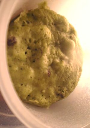 簡単：レンジで作る抹茶と小豆の蒸しパン-レシピのメイン写真