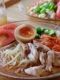 山芋オクラの冷麺-レシピのメイン写真