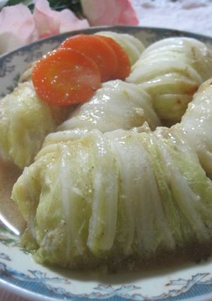 白味噌仕立て★和風白菜ロール煮-レシピのメイン写真