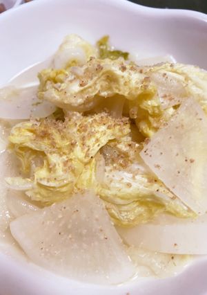 レンジで白菜と大根の煮物-レシピのメイン写真
