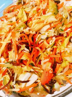 簡単混ぜるだけ!野菜たっぷり漬物サラダ-レシピのメイン写真