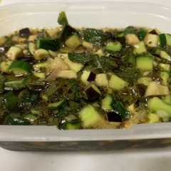 夏野菜を使用した山形のだし-レシピのメイン写真
