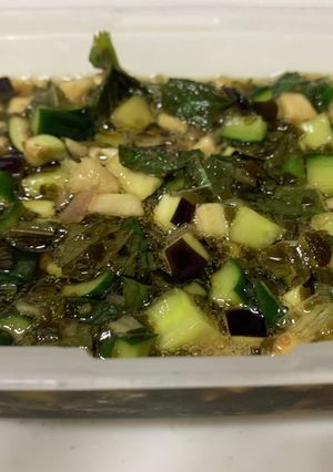 夏野菜を使用した山形のだし-レシピのメイン写真