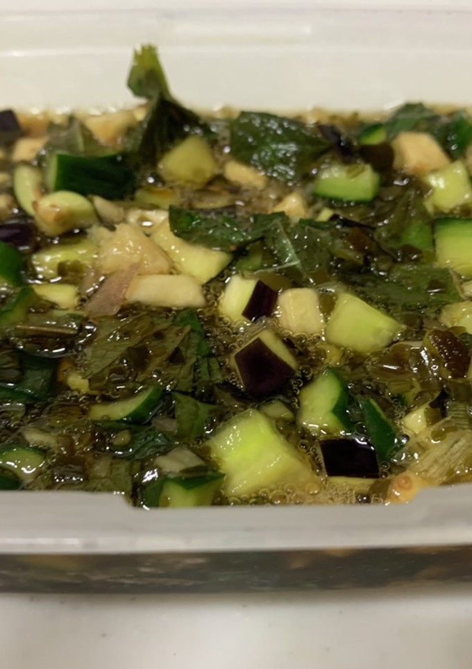 夏野菜を使用した山形のだし-レシピのメイン写真