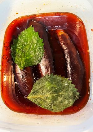 焼き茄子の常備菜　油大幅カット　-レシピのメイン写真