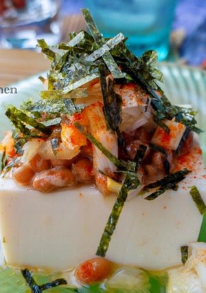 レンジで簡単！納豆ネギ塩レモンダレ冷奴-レシピのメイン写真