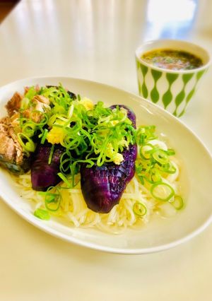 サバ茄子ひやむぎ-レシピのメイン写真