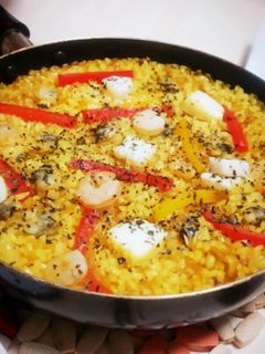 簡単ごはん:パエリア-レシピのメイン写真