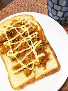 にんじんしりしりトースト-レシピのメイン写真