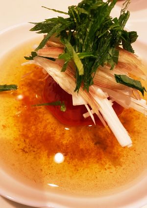 トマトの冷静出汁煮〜薬味添え〜-レシピのメイン写真