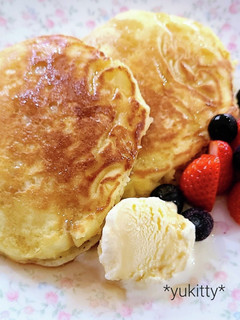 *もちもちパンケーキ*-レシピのメイン写真