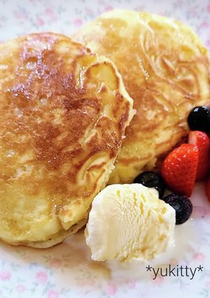 ＊もちもちパンケーキ＊-レシピのメイン写真