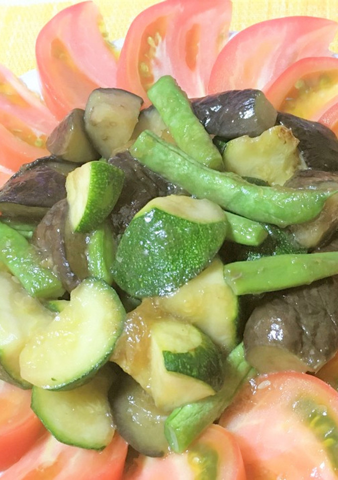 夏野菜を美味しく！夏野菜の生姜醤油炒め-レシピのメイン写真
