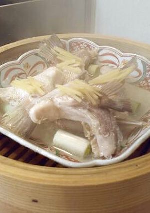 鯛あらの酒蒸し-レシピのメイン写真