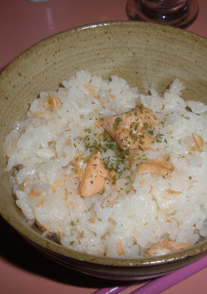 鮭の炊き込みご飯-レシピのメイン写真