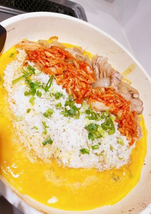 リュウジレシピ☆ホットプレートで肉玉炒飯-レシピのメイン写真