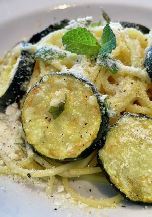 ズッキーニとチーズのパスタ-レシピのメイン写真