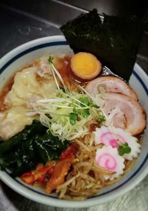 鶏ガラとホタテの出汁で醤油ラーメン!!-レシピのメイン写真