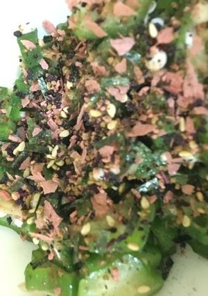 超簡単！オクラの梅ゆかり和え-レシピのメイン写真