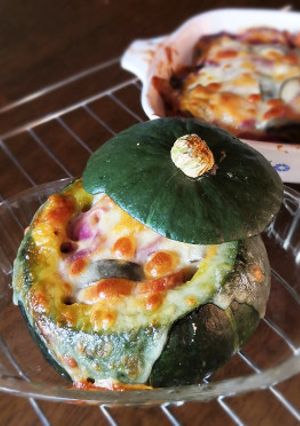 坊ちゃんカボチャの茄子と南瓜のグラタン☆-レシピのメイン写真