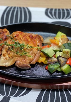 チキンステーキグリル野菜バルサミコソース-レシピのメイン写真