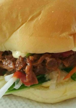 ストックミートでプルドポークバーガー-レシピのメイン写真