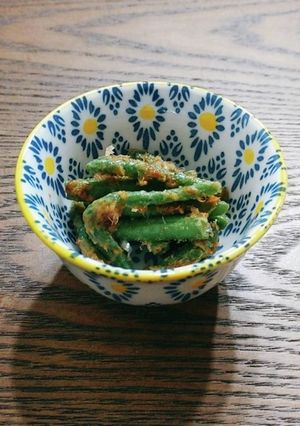 【19kcal】いんげんの胡麻和え-レシピのメイン写真
