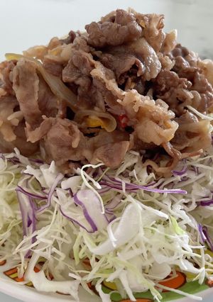 ラーメン二郎風牛肉サラダ(^_^;)-レシピのメイン写真