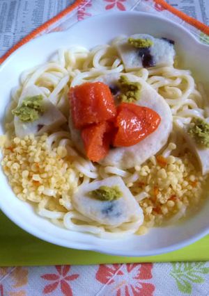 醤油うどん風冷やしうどん36きくらげ天3-レシピのメイン写真