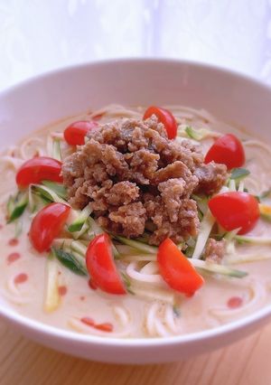 素麺で冷やし坦々麺風-レシピのメイン写真