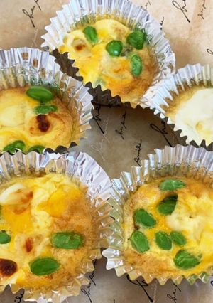 お弁当に！枝豆チーズオムレツ-レシピのメイン写真